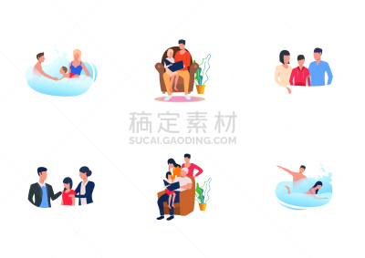 家庭,幸福,周末活动,背景分离,父母,舒服,环境,天气,模板,现代
