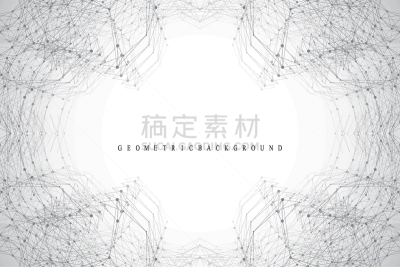 几何形状,分子,插画,背景,材料,巨大的,深的,复杂,技术,生物科技