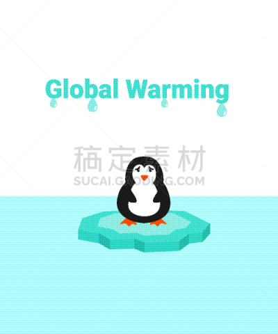 悬崖,冰,全球变暖,冰山,企鹅,冷,块状,气候,部分,背景分离