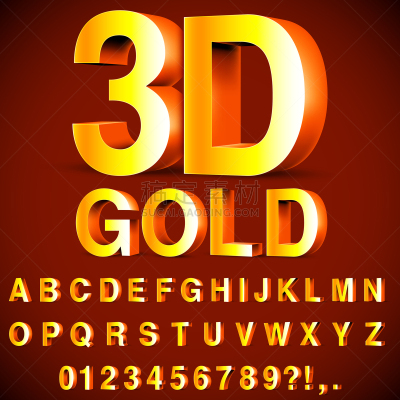 黄金,字母,数字,文字,金属,字母表次序,华贵,信函,图像,收集