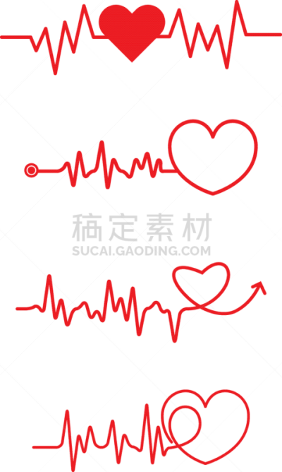 健康保健,豆科植物,脉搏图,绘画作品,分离着色,白色,红色,心电图,技术,门诊部