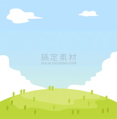 背景,绘画插图,自然,矢量,地形,环境,云,天气,草,春天
