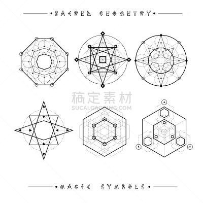 炼金术,符号,四元素,几何形状,圆形,式样,秘密,复古