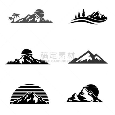 户外,标签,符号,计算机图标,矢量,标志,山,徒步旅行,冒险,旅行