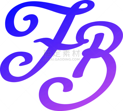 信函,印有花压字品牌,英文字母F,图像,图标,平坦的,英文字母B,商务,单词,字母