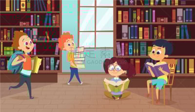 性格,绘画艺术品,背景聚焦,图书馆,书店,女人,女孩,创造力,男孩,教育