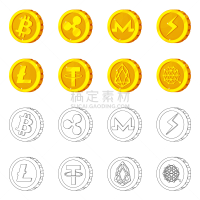 分离着色,图标,一个物体,银行业,商务,波纹,部分,收集
