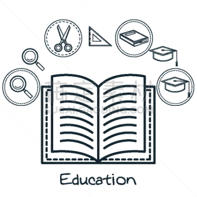 家庭,组物体,知识,技术,图像,矢量,图书馆,大学,教育,研究