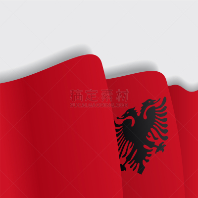 阿尔巴尼亚,国内著名景点,风,矢量,标志,骄傲,特写,挥手