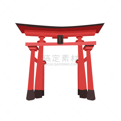 分离着色,日文,华丽的,传统,建筑,图像,矢量,亚洲,日本,东京
