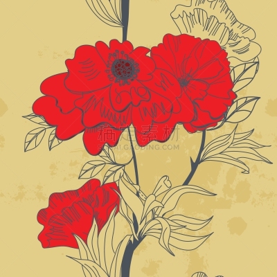 四方连续纹样,创造力,华丽的,自然,纺织品,图像,花朵,枝,重复,装饰