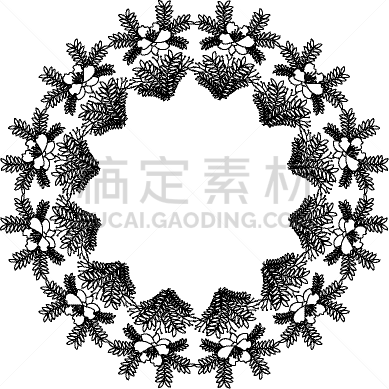 圆形,边框,分离着色,华丽的,高雅,摆拍,花,装饰