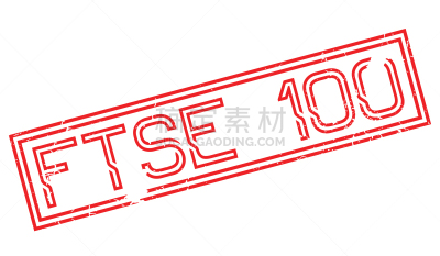 富时指数,橡皮章,分离着色,白色,商务,英戴克斯,红色,矢量,衰退