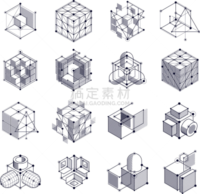黑色,抽象,白色背景,几何形状,平衡,技术,几何学,背景,三维图形,联系