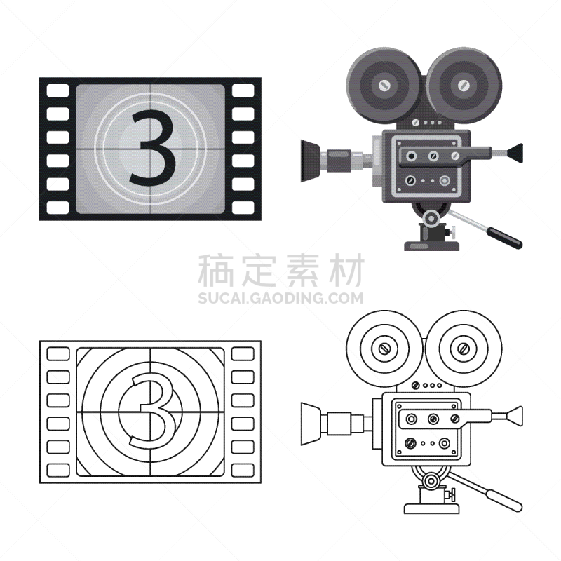 电视机,标志,分离着色,三脚架,相机,塑胶,室内管弦乐队,图像,收集