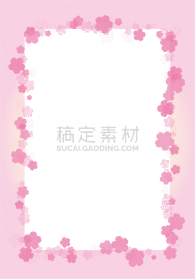 贺卡,樱花,背景,信函,白色