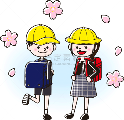事件,贺卡,小学,正装,春天,3到4个月,儿童,公立学校,剪贴画,绘画插图