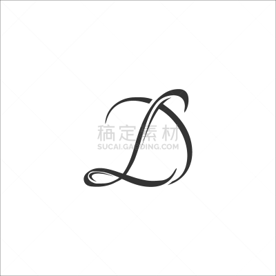 initial letter dl logo template design