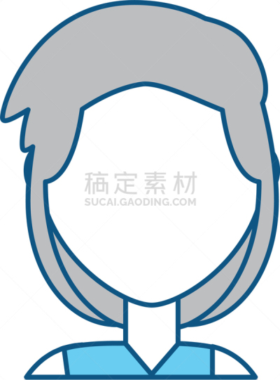 青年女人,卡通,商务,人,概念,肖像,图像,女人,性格,违约