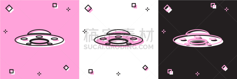 太空船,不明飞行物,分离着色,粉色,计算机图标,太空交通工具,秘密,茶碟,飞,布置