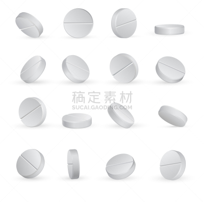 白色,健康保健,药丸,圆形,分离着色,化学制品,剂量,药,空白的,放置