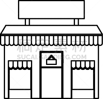 分离着色,商店,建筑业,图标,信息图表,商务,建筑外部,外立面,房屋,城镇
