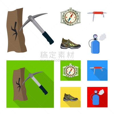 圆柱体,红色,图像,矢量,分离着色,攀登,收集,冒险,上升