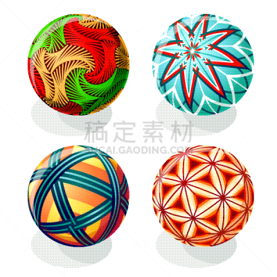秋天,晚会,分离着色,亚洲,手球,几何形状,图像,布置,收集,装饰