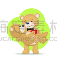 可爱的,泰迪熊,伴侣,女性,爪子,雄性动物,贺卡,背景分离,浪漫,玩具