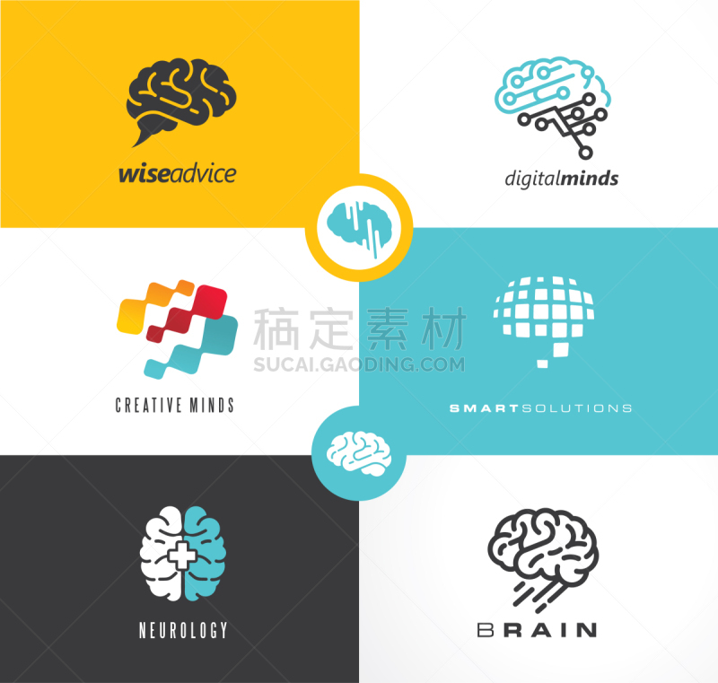 电子人,品牌名称,脑部,创造力,人造的,商务,人,布置,设计,思考