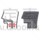 痛苦,符号,计算机图标,线条,喉咙痛,动物躯干,品牌名称