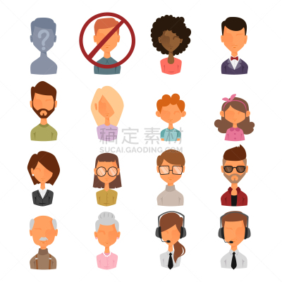 人,肖像,蜘蛛网,计算机图标,平坦的,似人脸,商务,经理,布置,沟通