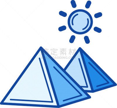 计算机图标,吉萨金字塔群,线条,轮廓,旅途,名声,考古学,非凡的,图像