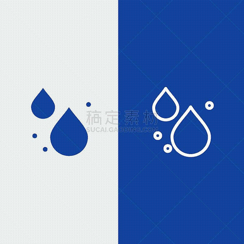 水滴,春天,水,蓝色,计算机图标,固体,成一排,符号,植物,雨