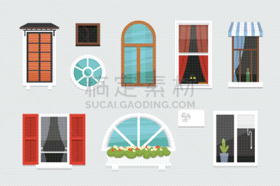 多样,窗户,表格,室内,与众不同,华丽的,塑胶,建筑业,装饰物,复古