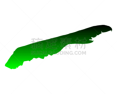 泰尔斯海灵岛,分离着色,矢量,绿色,西,岛,图像
