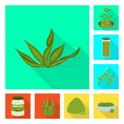 海洋,品牌名称,蛋白质,螺线,绿色,清新,营养品,维生素,布置,收集