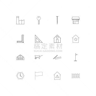 直的,建筑业,计算机图标,建筑体,独轮手推车,房屋,铅笔,三角板,商店,布置