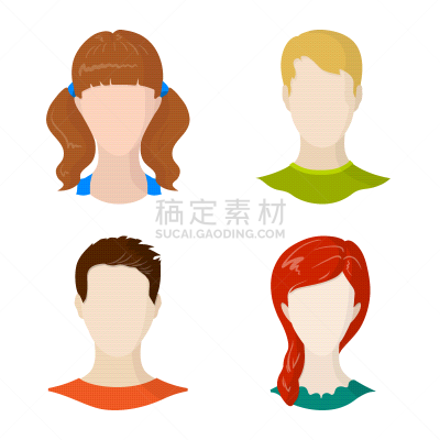 头像,人造模特,符号,专业人员,肖像,女人,头发,发型,金色头发,设计
