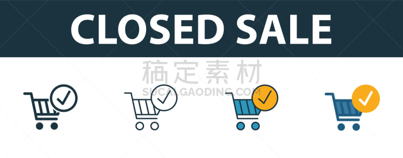 关闭的,图标集,溢价,符号,风险,品牌名称,促销,休闲