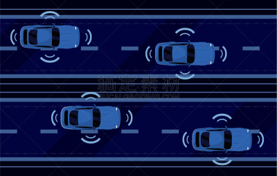 电车,安全的,汽车,交通,技术,传感器,自立,沟通,协助