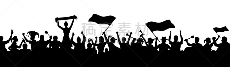 群众,人,小丑帽,体育团队,运动,热情,啦啦队,绘画插图,足球,手摇花