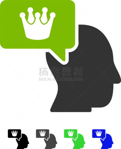 人,王冠,计算机图标,平坦的,男人,加冕式,宏伟,设计元素,尺,做梦