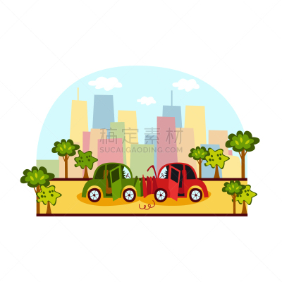 勇敢面对,市区路,分离着色,白色,风险,安全的,汽车,碰撞,击打