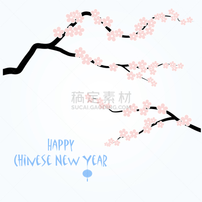 背景,春节,亚洲,传统,清新,花朵,樱桃,庆祝,装饰