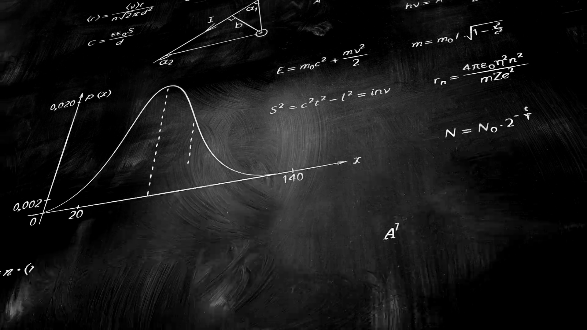 黑板倾斜回路的数学物理公式