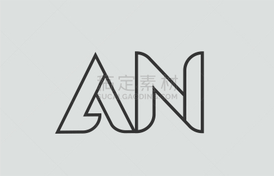 字母,品牌名称,英文字母A,英文字母N,黑白图片,白色,商务,信函,平衡折角灯,图像