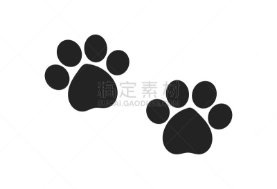 两个物体,计算机图标,爪印,可爱的,脚印,波兰,背景分离,生闷气的,狗,哺乳纲