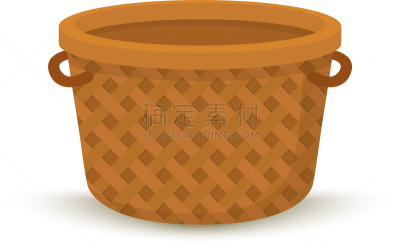 篮子,野餐,卡通,容器,华丽的,传统,环境,商品,木制,圆形
