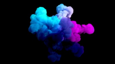 黑色有色烟雾爆炸
